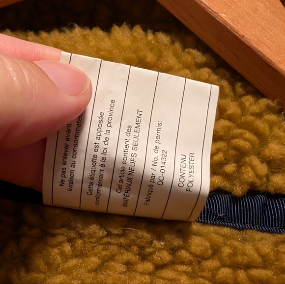 PATAGONIA Youth Puffer Reversible Sherpa Zip up coat size XL 14 - Picture 11 of 12